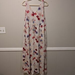 Lucky Brand Floral A Line Dress L